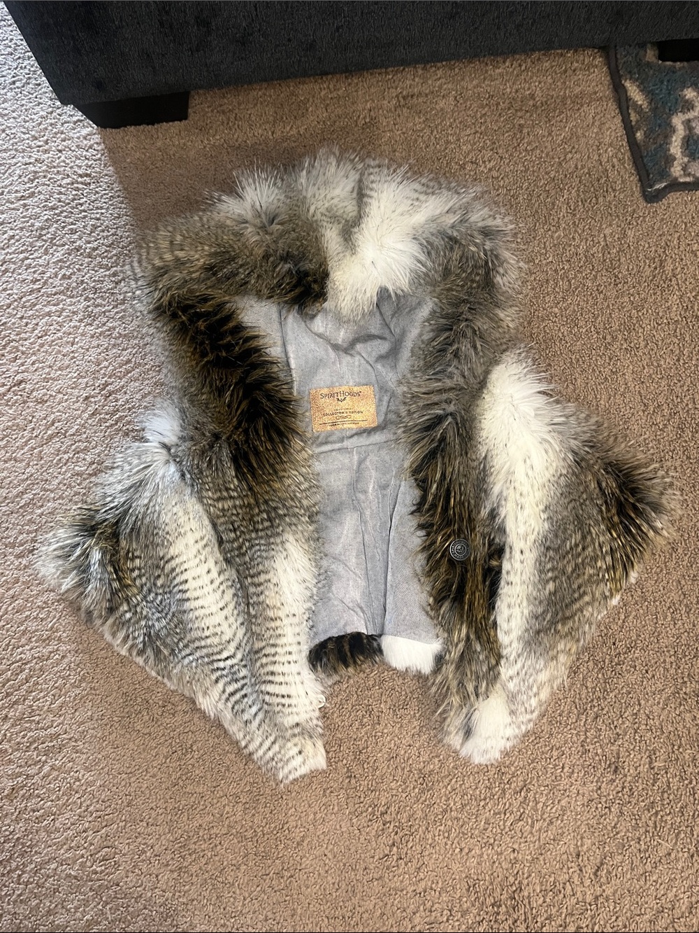 SpiritHoods Limited Edition Snowy Owl Shawl Cape Hood - Picture 6 of 9